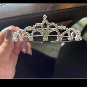 Silver headband /tiara